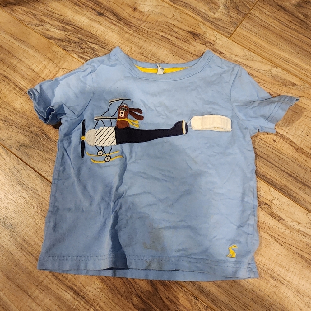 Joules T's puppy flying shirt